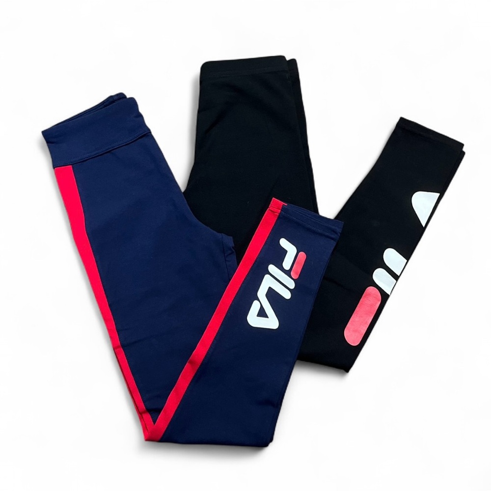 NWT FILA Blue and Black Leggings Bundle